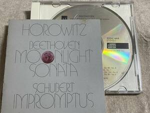 32DC444 初期SONY ホロヴィッツ（ピアノ） ベートーヴェン「月光」、シューベルト「即興曲」 廃盤 レア盤