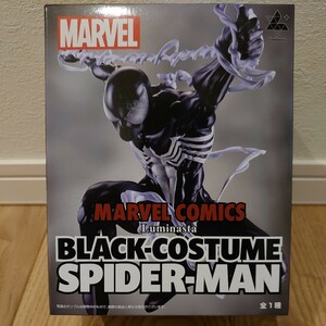 【未開封】 MARVEL COMICS Luminasta フィギュア ブラックコスチューム スパイダーマン BLACK-COSTUME SPIDER-MAN FIGURE