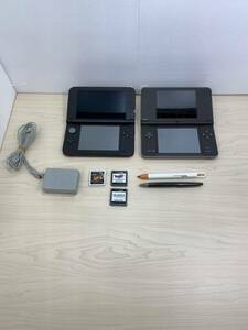 美品【動作確認済】任天堂 3DS LL + DS i LL +ソフト3本 初期化済 2台セット モンスターハンター4 ドラクエIX ファイナルファンタジーXⅡ