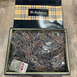 新品 未使用 保管品 贈答品 BURBERRY バーバリー　レミンスター 羽毛 ひざ掛 ADA 2055201 ペイズリー 膝掛け ブランケット リバーシブル