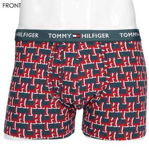 TOMMY HILFIGER トミーヒルフィガー ORGANIC KEYHOLE TRUNK オーガニックコットン 前開き ボクサーパンツ メンズ 53312016 THシャドウ L