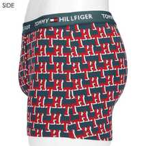 TOMMY HILFIGER トミーヒルフィガー ORGANIC KEYHOLE TRUNK オーガニックコットン 前開き ボクサーパンツ メンズ 53312016 THシャドウ L_画像2