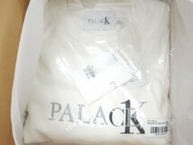 22SS【未使用】PALACE × Calvin Klein CK1 Palace クルーネック ロゴ スウェット トレーナー M ミディアム 白 オフホワイト パレス コラボ_画像2