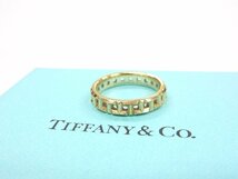 【ケース付】Tiffany & Co. ティファニー Tトゥルー ナロー リング/指輪 Au750 K18YG イエローゴールド 6号～7号 3.1g_画像1