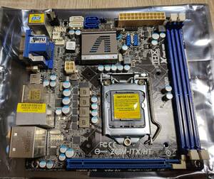 【中古】マザーボードセット Asrock-Z68M-ITX/HT + Corei7-2700K CPU + DDR3メモリ8Ｇ