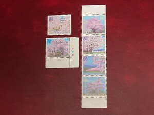 2000年　ふるさと切手　『東北の桜』　6種揃い