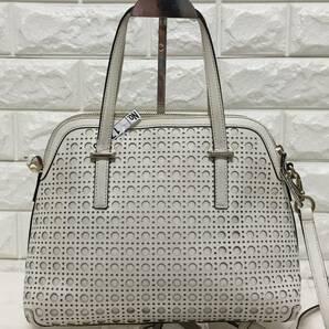 no17566 kate spade new york ケイトスペード 牛革 レザー 2way ショルダー トート ミニボストン バッグの画像2