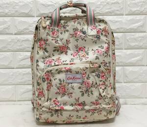 no17625 Cath Kidston キャスキッドソン 花柄 PVC リュックサック デイパック