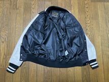 hysteric glamour hg varsity jacket letterman award leather black white ヒス スタジャン レザー_画像2