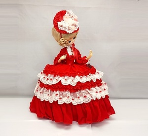  West doll .. fee ribbon doll FA572 red height ≒50cm /skiyo doll research place Ribon France doll 