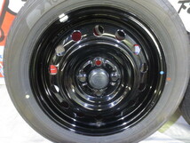 ダイハツ タフト純正スチール 15×4.5J +45 100×4H + YOKOHAMA ブルーアース BluEarth-FE AE30 165/65R15 2022年 中古 4本 ラジアル_画像5