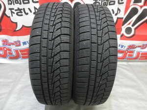 HANKOOK winter icept IZ2A 155/65R13 2018年 6.4ｍｍ 8分山 2本 スタッドレスタイヤ 冬用 ライフ ekワゴン ヴィヴィオ アルト ワゴンR