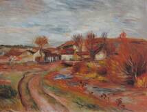 Pierre-Auguste Renoir、Paysage en Normandie、海外版超希少レゾネ、新品額装付 、送料込み、wanko_画像1