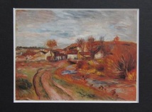 Pierre-Auguste Renoir、Paysage en Normandie、海外版超希少レゾネ、新品額装付 、送料込み、wanko_画像3