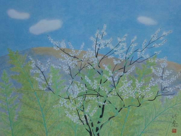 Taketaka Ono, spring, From a collection of extremely rare framed art, New frame included, postage included, iafa, Painting, Oil painting, Nature, Landscape painting