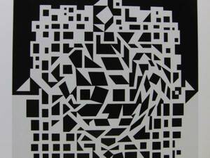 VASARELY、ツィトラ・正方形、希少画集画、新品額装付、送料込み、iafa