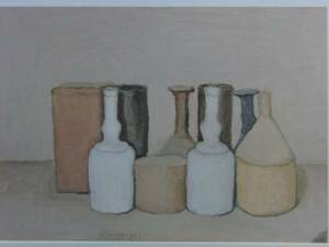 Giorgio Morandi、Natura morta、希少画集より、新品額装付、送料込み、iafa