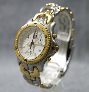 1円～ 【メンズ腕時計】TAG HEUER タグホイヤー QZ S35.006 セル プロフェッショナル200M 白文字盤 クロノ デイト 