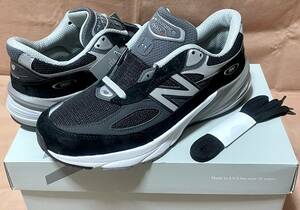 新品 New Balance M990V6 BLACK 26.5cm US8.5 ニューバランス M990BK6 Made in USA ブラック 黒