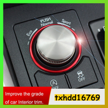 レクサス NX200 300H RX300 200T 450H リングカバー ボタン トリム ステッカー 内装 アクセサリー カスタム R012_画像1