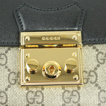 グッチ GUCCI 2WAY ハンド/ショルダーバッグ パドロック GGスプリーム PVC×レザー ベージュ/ブラウン/ブラック 658487 22GAG 9785_画像6