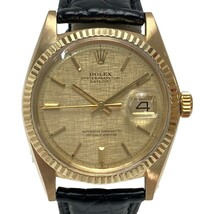 ☆☆ ROLEX ロレックス デイトジャスト K18 1601 シャンパンゴールド 自動巻き メンズ 腕時計 やや傷や汚れあり_画像1