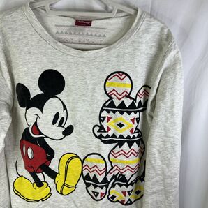 disney ディズニー　トレーナー　スウェット　ミッキーマウス　ロングTシャツ