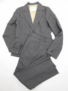  Beams Ray BEAMS spring autumn winter pants suit gray stripe reti-z0(M corresponding )