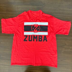 ZUMBA☆リメイクTシャツ☆赤