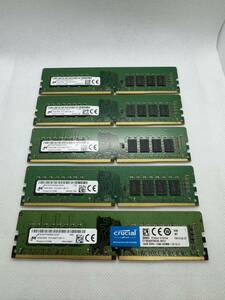 Micron 16GB 2Rx8 PC4-2400T-UB-11 デスクトップ PC用DDR4メモリ16GB 5枚セット 計80GB 1円〜管2