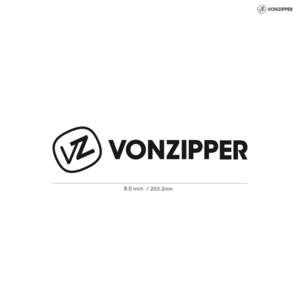【VON ZIPPER】ボンジッパー★02★ダイカットステッカー★切抜きステッカー★8.0インチ★20.3cm