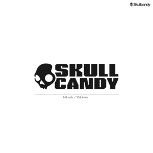 【SKULLCANDY】スカルキャンディ★06★ダイカットステッカー★切抜きステッカー★6.0インチ★15.2cm