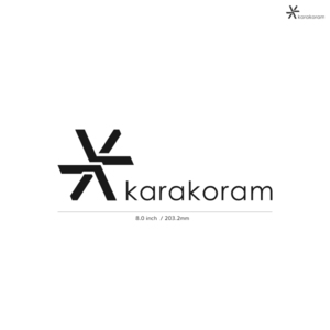 【KARAKORAM】カラコラム★02★ダイカットステッカー★切抜きステッカー★8.0インチ★20.3cm