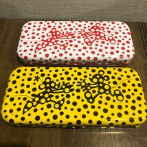 【草間彌生】ディズニー コラボ 缶ケース / 草間弥生 DISNEY ミッキー ペンケース YAYOI KUSAMA 缶 カボチャ パンプキン かぼちゃ 奈良美智_画像1