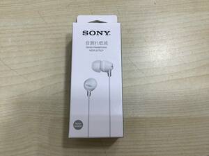 u7859 新品未開封 SONY MDR-EX15LP ステレオヘッドホン ホワイト 音漏れ低減　