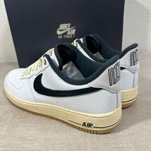 1円スタート売切り 新品未使用 ナイキ エア フォース 1 NIKE AIR FORCE 1 '07 ホワイト ブラック ガムソール ナイキジャパン正規品 28cm_画像5