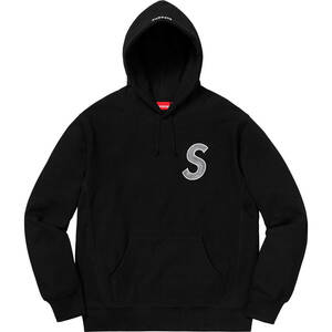 ★ 18AW Supreme シュプリーム S Logo Hooded Sweatshirt エスロゴ スウェット パーカー (ブラック黒S)GGSM