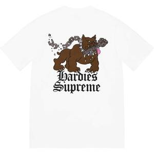 ★ 堀米雄斗 着 23SS Supreme シュプリーム Hardies Dog Tee ハーディーズ ドッグ Tシャツ Tyshawn Jones Na-Kel Smith ナックルビス (白L)