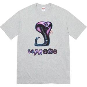 ★ 21SS Supreme シュプリーム Snake Tee スネーク Tシャツ Erik Foss コブラ 蛇 ヘビ (グレー灰XXL)GGSM