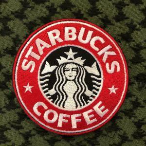 STARBUCKS COFFEE 刺繍パッチ ベルクロ ワッペン サバゲー