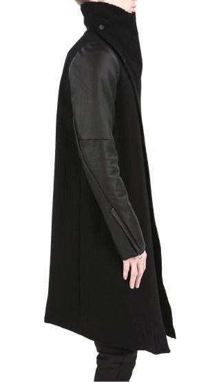 送料無料◆激安50%OFF!新品! LOST & FOUND Ria Dunn 袖レザー コート◆ロスト&ファウンド