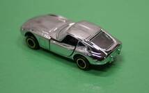 希少 美品 トミカ ミニカー No,5 TOYOTA 2000-GT トヨタ 2000GT GREASE グリース特注品 2000年記念 限定モデル 銀メッキ ワイドタイヤ_画像5