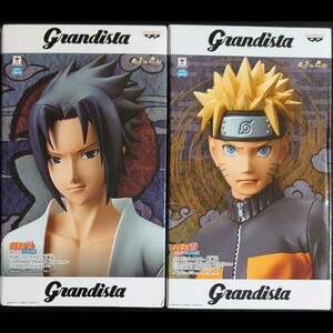 NARUTO ナルト 疾風伝 Grandista うずまきナルト うちはサスケ ２種セット 差替え用パーツ付き