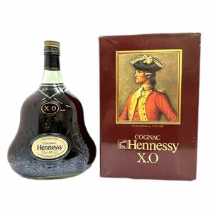 １円スタート 未開栓 Hennessy ヘネシーXO グリーンボトル 金キャップ ブランデー コニャック 1000ml 1L 40度 お酒 古酒 洋酒 箱付き