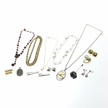 1円スタート ブランドアクセサリー まとめ14点セット MIKIMOTO ミキモト MONET モネ 等 ネックレス イヤリング 等 シルバー アコヤ真珠_画像1