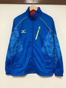 ぬ1215 MIZUNO ミズノ ウインドブレーカー M 裏トリコット ブルー スポーツウェア