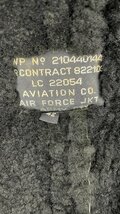 221 AVIATION CO TYPE-B3 AIR FORCE JKT ムートン フライトジャケット サイズ42 オールブラック USアーミースタイル メンズジャケット_画像4