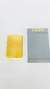 Y228 未使用品 ZIPPO ジッポライター SOLID BRASS 1932 1986 製造年表 ゴールド ビンテージ レア物 No.218 BLACK MATTE LIGHTER USA