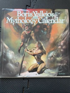 Boris Vallejo's Mythology Calendar 1993 1992 year issue Boris *vare ho calendar SF fantasy illustration picture abroad *W27b2402