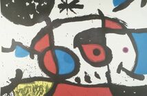 ジョアン・ミロ　Joan Miro　リトグラフ　1973年　〇版サイン有　◎ナンバリング有　◎SPADEM 　◎大判_画像3